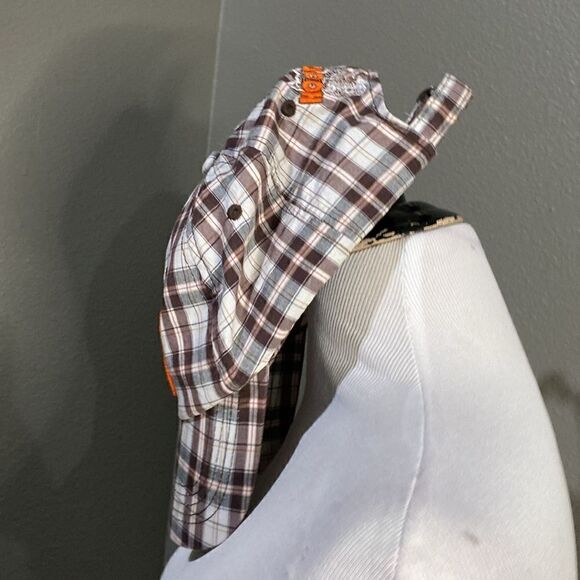 Hooters Plaid Baseball Hat Top of The World 100% cotton Embroidered Rare HTF - Picture 8 of 14